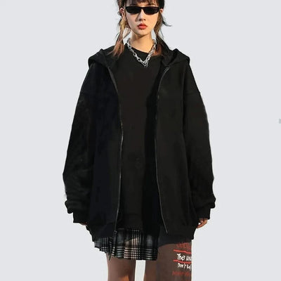 Fashion Zipper Hoodies Women/Men Fashion Long Sleeve Hooded Sweatshirt Casual Autumn Winter Sportwear Solid Clothes