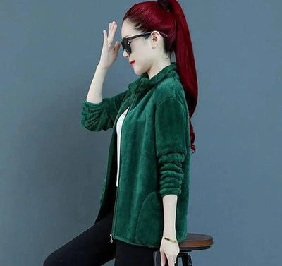 Fleeced Short Coats for Women  High Quality Casual