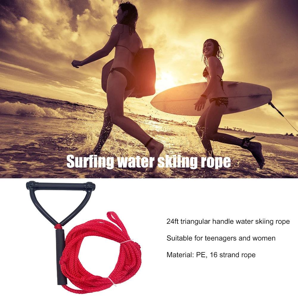 Rowing Rope 7.3m Professional Water Skiing Rope for Skiing Wakeboarding Surfboard Inflatable Boats Water Powered Traction Ropes