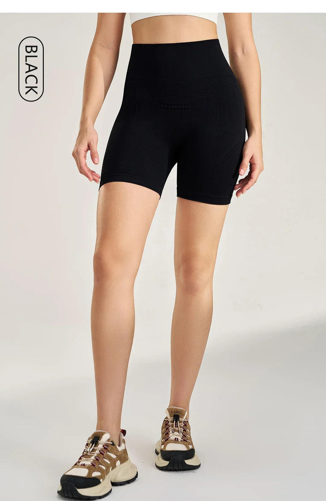 Sports Outdoor Yoga Pants Three Quarter Pants Shorts High Waist Peach Lift Hip Fitness Bottoms Women Leggings