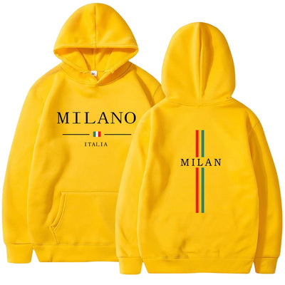 Mens Womens Hoodies Sweatshirt Milan Printing Pullover Casual Jogging High Quality Mens Clothing Daily Tracksuit Y2k Tops 2025