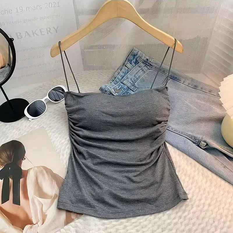 Sexy Woman Underwear Padded Top Sexy Strap Women's Tops Daring Lingerie Woman Hot Ultra Sexy Corset Top Female Sleeveless Shirt