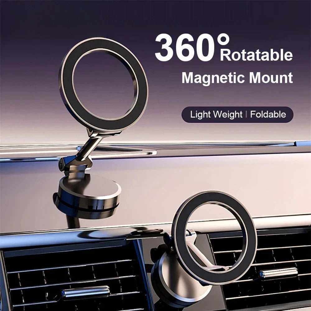 Magnetic Magsafe Car Phone Holder for iPhone 15 14 13 Pro Max Plus Vehicles Mobile Support Secure Mount in Car