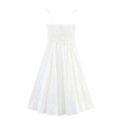 Women's Dresses Summer Solid Color Dresses Backless Sexy Halter Dresses 2025 New Fashion Elegant Women's Party Dresses
