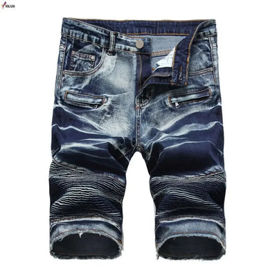 2023 Summer New Mens Ripped Short Jeans Brand Clothing Bermuda Cotton Shorts Men Thin Breathable Casual Denim Shorts