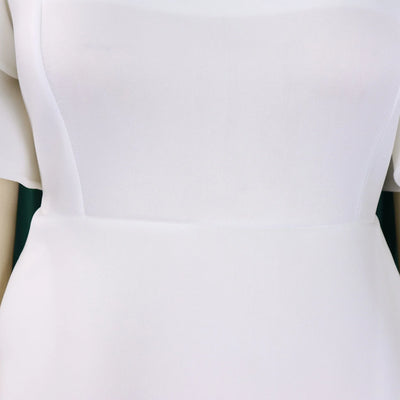Elegant Party Dresses for Women V Neck Ruffles Sleeve High Waisted A Line Mid Calf Luxury Birthday Dinner Vestidos Mujer Dress