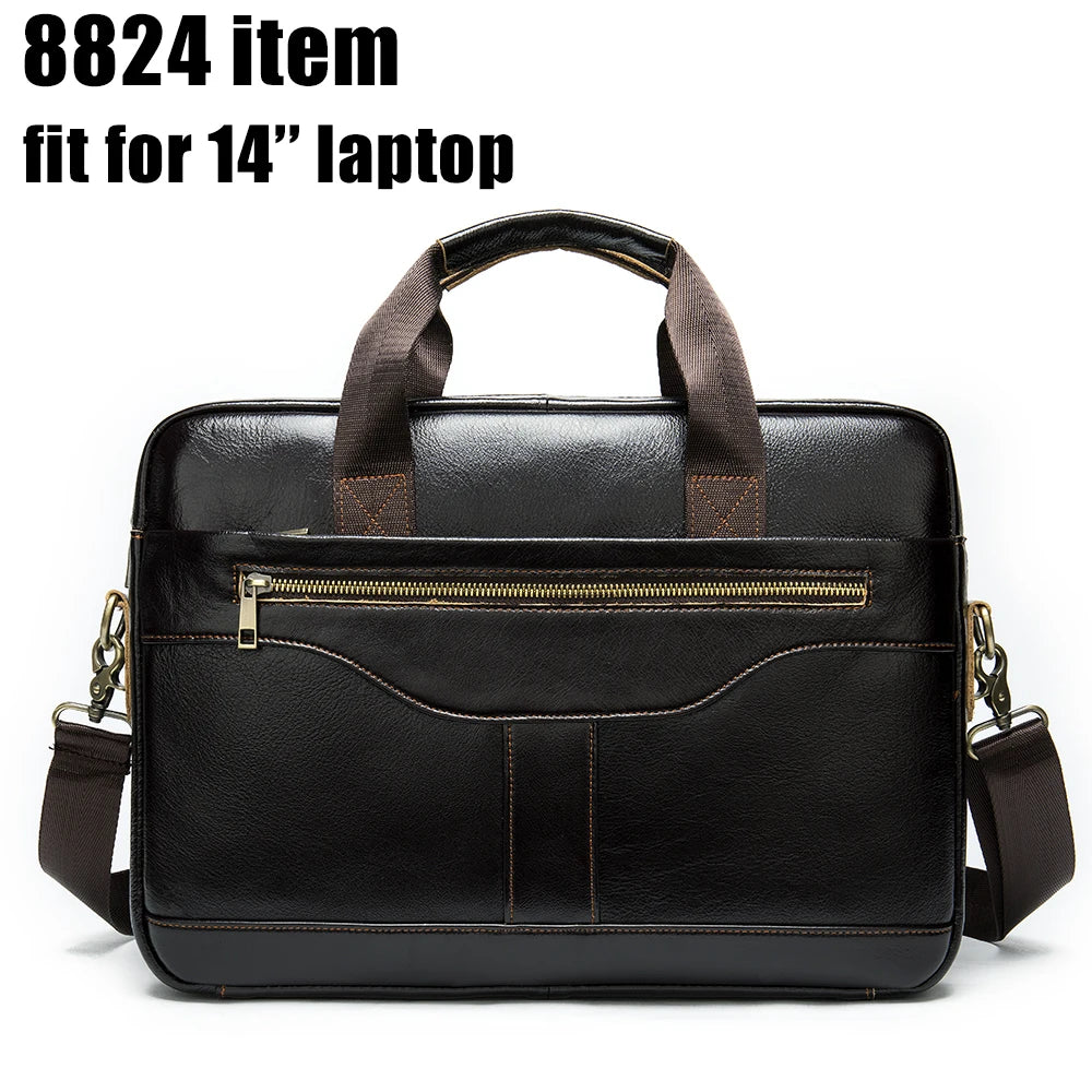 WESTAL Men's Briefcases Men's Bags Genuine Leather Lawyer/Office Bag Laptop Bag Men's Leather Briefcases Bag for Documents