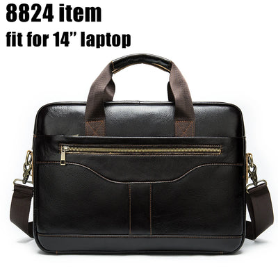 WESTAL Men's Briefcases Men's Bags Genuine Leather Lawyer/Office Bag Laptop Bag Men's Leather Briefcases Bag for Documents