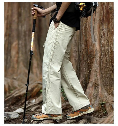 Men's Trousers 2025 Summe Fashion Thin Style Business Casual Pants Outdoor Stretch Breathable Straight Leg Loos Baggy Versatile