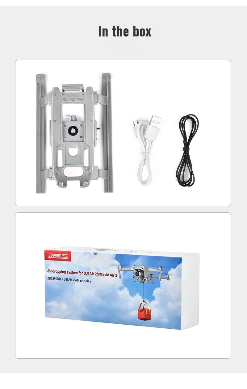 STARTRC Drone Airdrop System For DJI Air 3S/Mini 4 Pro/Mini 3/Mavic 3/Air 2S/Mavic 2/Mini 2 SE Air-dropping Thrower Gift Deliver