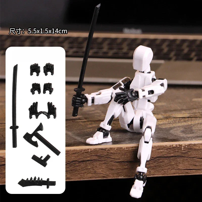 Multi-Jointed Movable Shapeshift Robot 2.0 3D Printed Mannequin Dummy 13 Action Figures Toys Kids Adults Parent-children Games