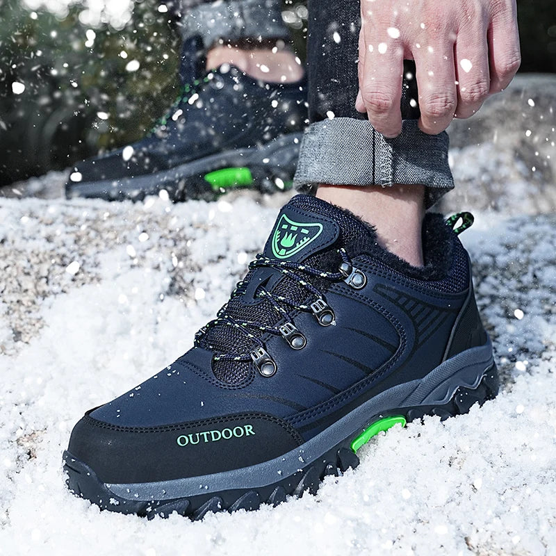 Men's Sneakers Outdoor Low-top Men's Hiking Shoes for Mountain Climbing and Warmth Men's Boots Outdoor Hiking Boots Work Shoes