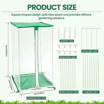 Garden Greenhouse Mini Portable Clear Plants Keep Warm Sunroom Flowers Protection For Garden Indoor Outdoor