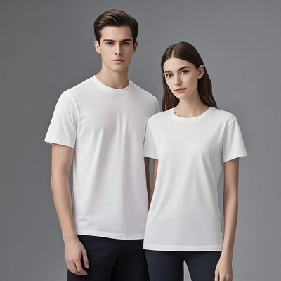 Oversized Summer T Shirts for Women Men White and Black Casual Female Korean Streetwear Tees Unisex Basic Solid Young Cool Tops