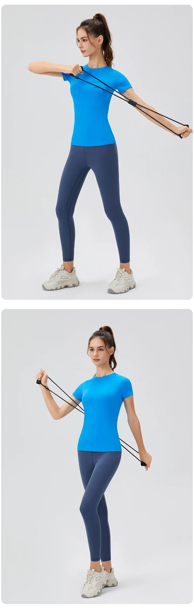 2024 Women Sports Shirt Tight Yoga top Quick Dry Gym Top Outdoor Short Sleeve Running Sportswear Women T-shirts - Elanique