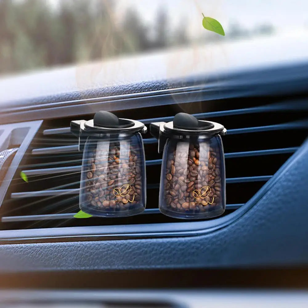 Car Air Diffusers Solid Coffee Mellow auto Aromatherapy Fragrance Diffuser Decorative Air Vent Clip Easy Installation