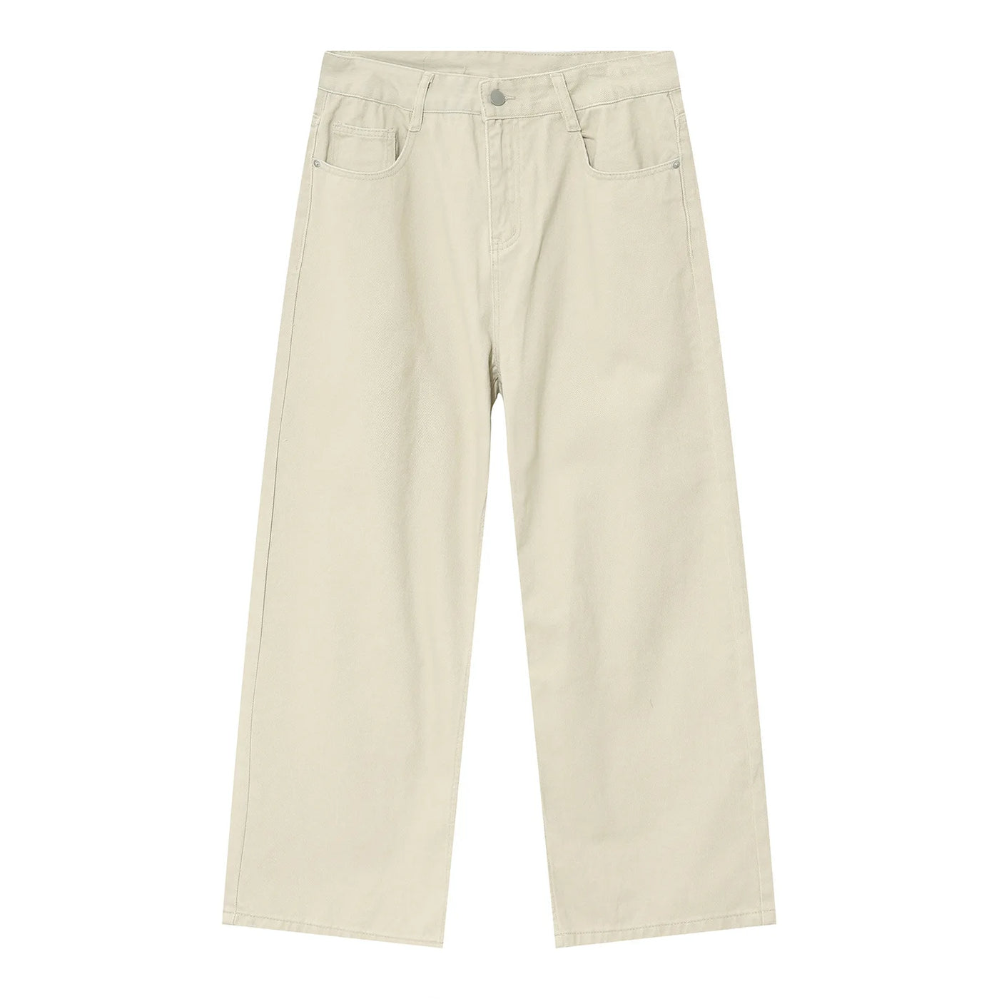 Men Streetwear Korean Loose Straight Denim Pants New Mens Trousers Baggy Beige Jeans Men Fashion Casual Oversized Wide Leg Jeans