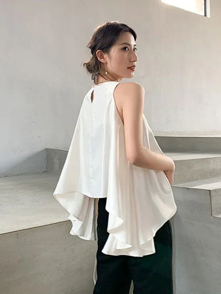 Women's Blouse Tops 2024 New Fashion Summer Shirts For Women Casuals Chic Ladies Elegant Tank Top