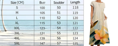 Women's Summer Dresses, Short Sleeves, Midi Casual Dresses with Pockets, Flowy T-Shirt Dresses, Floral Resort Beach Vest Dresses
