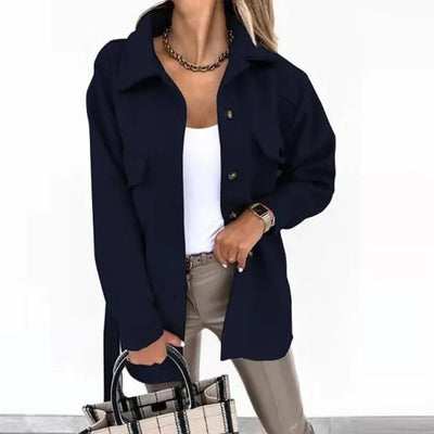 Women Fashion Jacket Thickened Windproof Thermal Coats Versatile Daily Wear