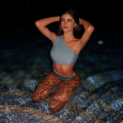 Cut Out Swimsuit Sexy Women Swimwear Female Bikini Shiny Biquini One Shoulder Swimming Suit Button Bodysuit Bathsuit Beachwear