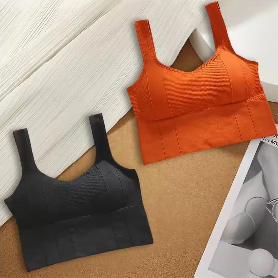 Breathable Sports Bra Anti-Sweat Fitness Top Women Seamless Yoga Bra Shockproof Crop Top Push Up Sport Bra Gym Workout Top