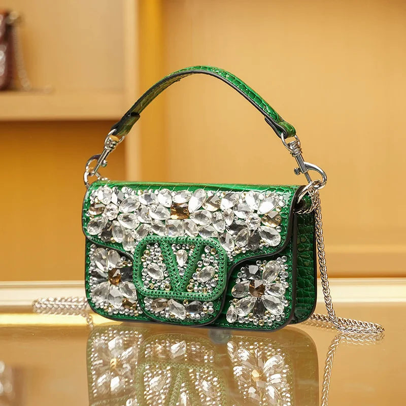 Chic Women's Crossbody Bag Leather Shoulder Handbag Designer Tote Purse Ladies Modern Elegant
