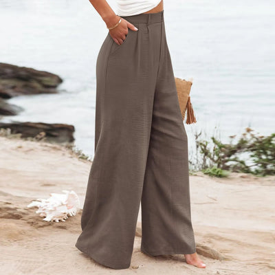 Women's Wide Leg Pants High Elastic Waisted In The Back Business Work Trousers Long Casual Pants Pants for Women Women’s Pants