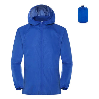 2024 Summer Hooded Jacket Men Women Waterproof Sun Coat Pockets Quick Dry Skin Ultra light Windbreaker Outdoor Jacket