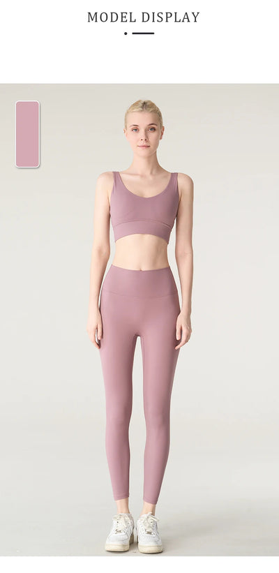 2 Piece Yoga Clothes Women's Tracksuit Athletic Wear Pilates Fitness Yoga Set Tight-fitting Running Underwear Fitness Suit👚👚