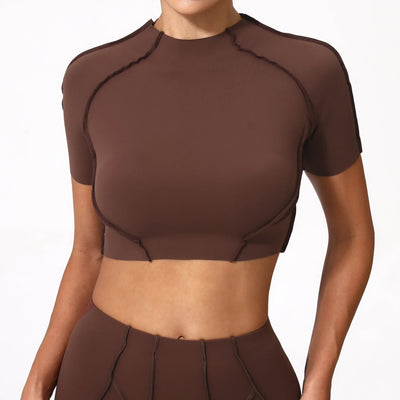 Women Yoga Top No Padded Sport T Shirts Fitness Clothes Short Sleeve Yoga Shirt Gym Top Running Active Wear Sport Tops