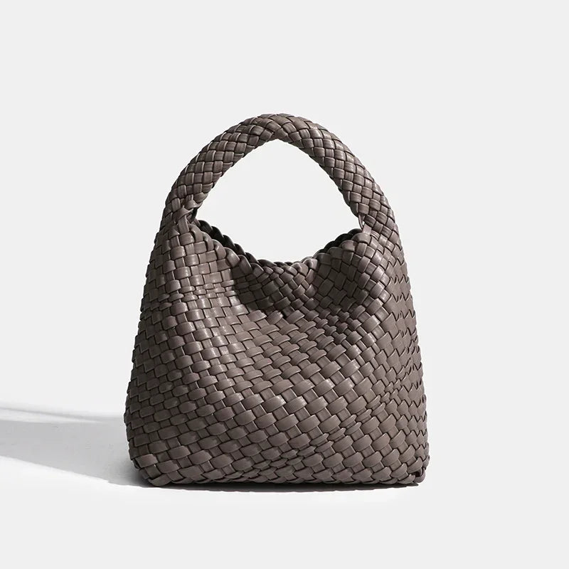 Designer bag Luxury 2024 woman bag Brand New Product PU Small size hand-woven bucket bag High quality Women's handbag