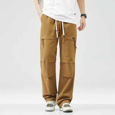 Trousers Male Y2k American Casual Multi-bag Loose Straight Trousers Sport Men's Clothing Male Jeans Pants New in Pants Man Set