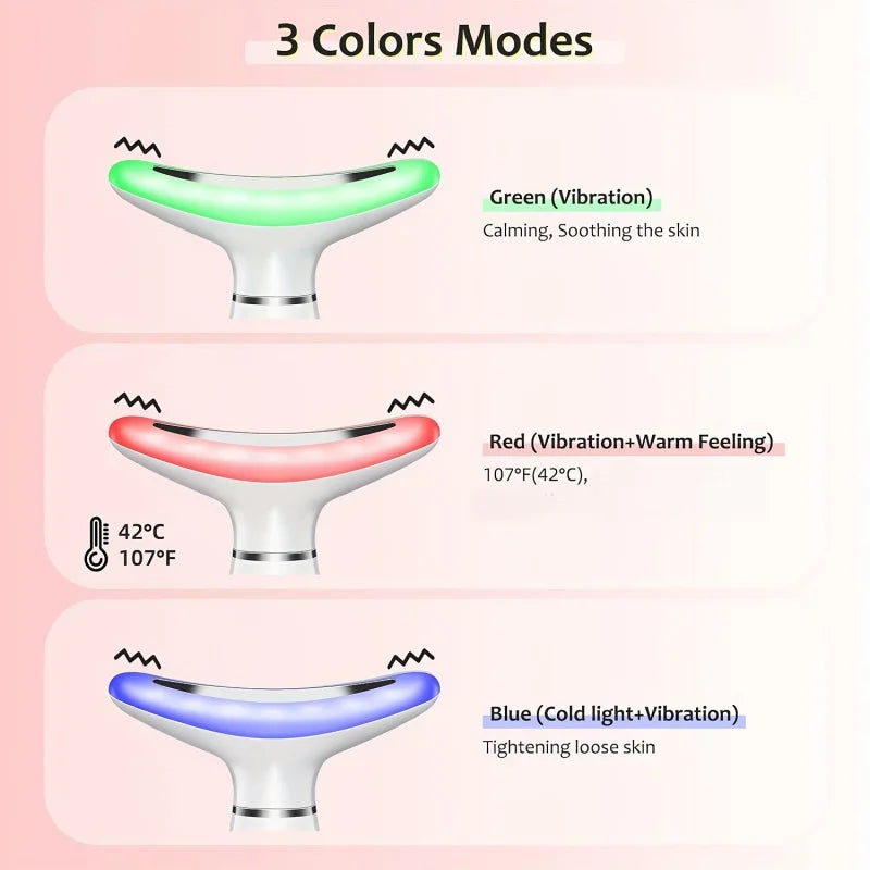Suitable for facial and neck massager，3Massage Mode，Face Neck Care Tool Beauty Device