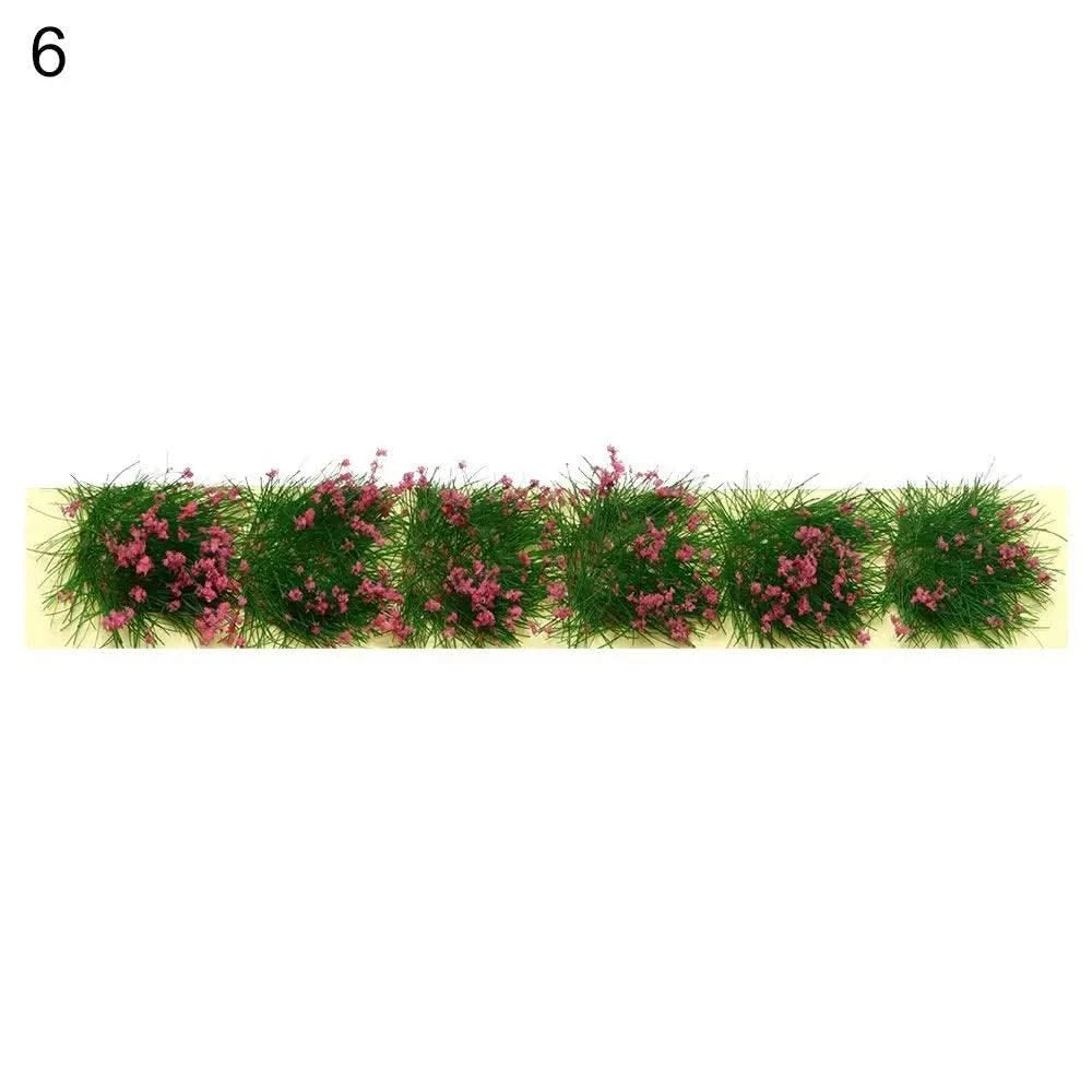 DIY Miniature Garden Decor Durable Static Scenery Model Landscape Wargame Grass Tufts Building Layout Sand Table Flower Cluster