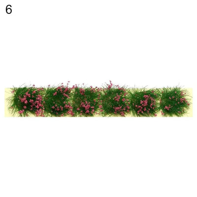 DIY Miniature Garden Decor Durable Static Scenery Model Landscape Wargame Grass Tufts Building Layout Sand Table Flower Cluster