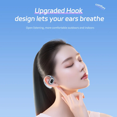 Wireless Earbuds, New 50H Bluetooth 5.4 Headphones Sport, HiFi Stereo Sound Wireless Earphones with Earhooks, IP7 Waterproof Ear