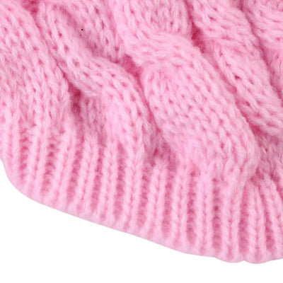 New Pet Small Pet Dog Clothes Sweater Fashion Autumn Winter Solid Fried Dough Twists Knitting Warm Comfort Clothing