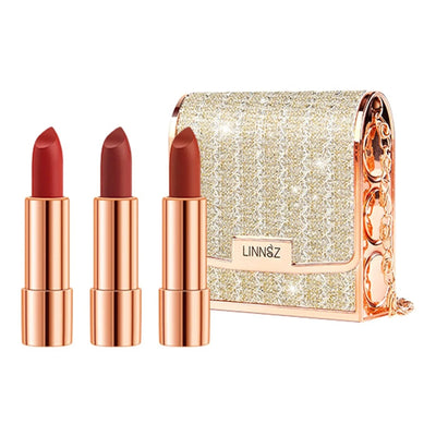 Waterproof Non-Stick Long Lasting Red Matte Lipstick Set 3 Colours