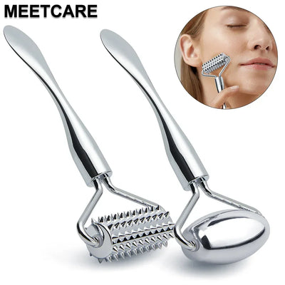 Face Eye Roller Massage Neck Lift Massager Anti Eye Pouch Dark Circles Facial Wrinkle Removal Improve Scar Skin Rejuveantion