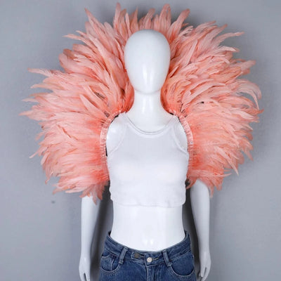 Designer Feather Scarf  (Punk, Halloween, Carnival, Masked Ball Party )Accessory