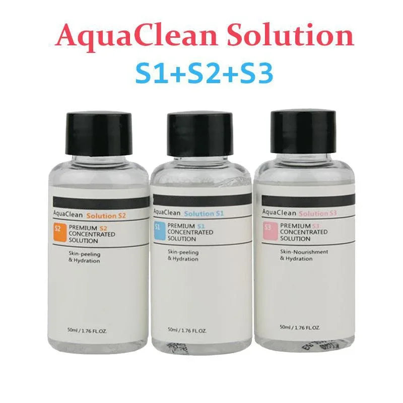 Facial Serum Clean Solution 50ml 3 Bottle/Set Solution For  Dermabrasion Skin Care Machine Care Salon Moisture Cleaner Machine