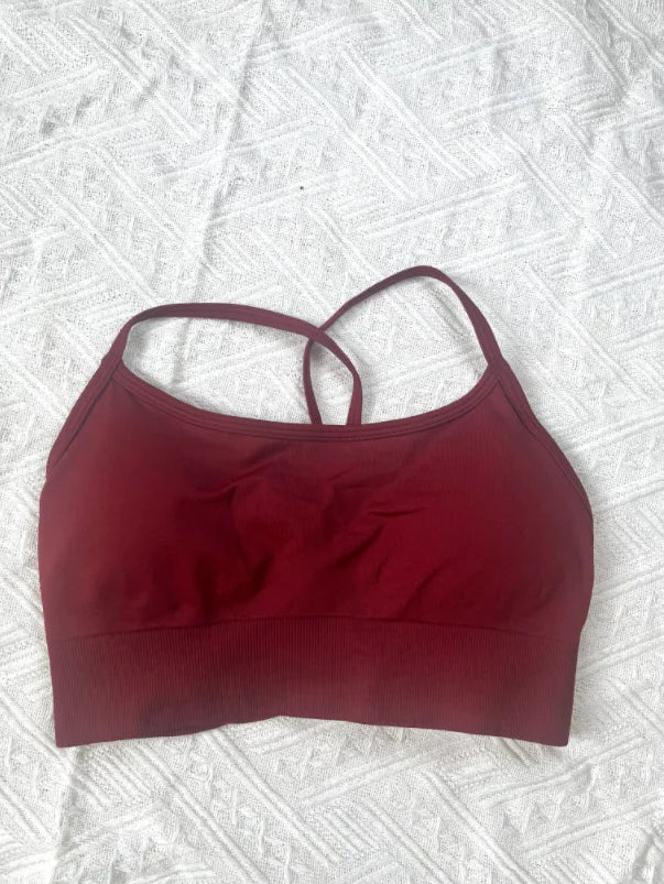 Yoga, Sports, Cycling, Vest, Halter Bra for Women, Seamless Breathable, High-support Sports Bra, Yoga, Running, Gym Exercise
