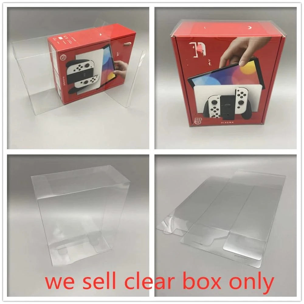 PET Box Protector For SWITCH Oled Console Transparent Collect Boxes For Nintendo Game Shell Clear Display Case