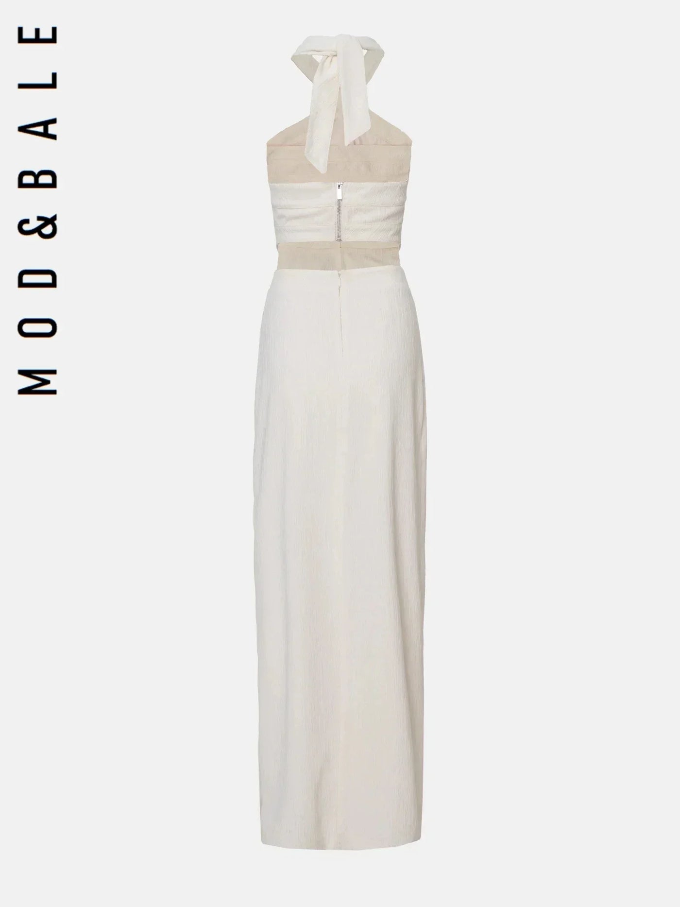 Designer Dresses 2025 New Summer Halter Neck Cutout Slim Fit Maxi Dress Backless Long Skinny High Slit Party Evening Dress