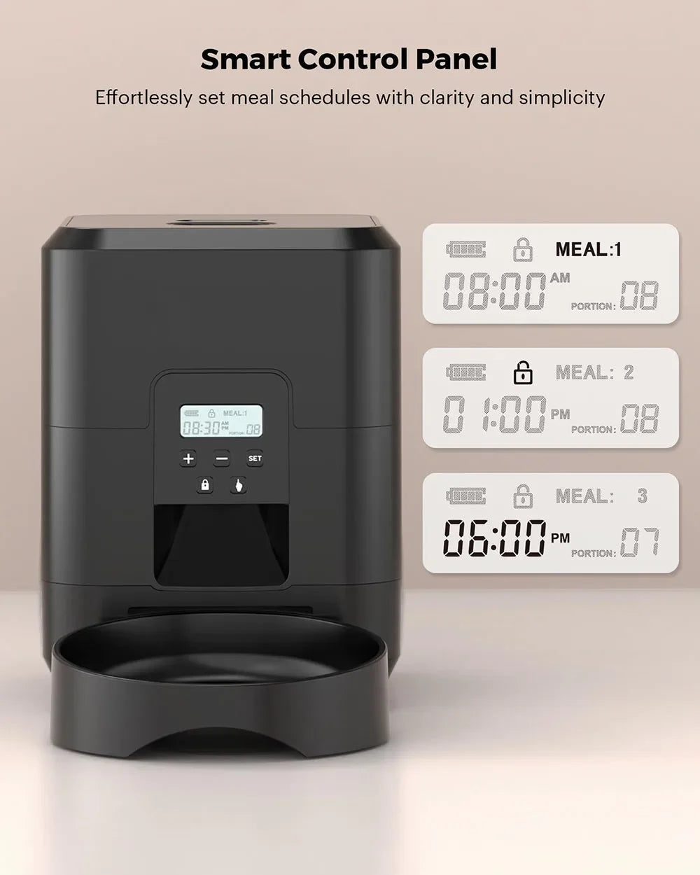 2L Automatic Pet Feeder Smart Food Dispenser For Cat And Dog Regular Quantitative Feeding With Record Feeding Bowl Pet Supplie