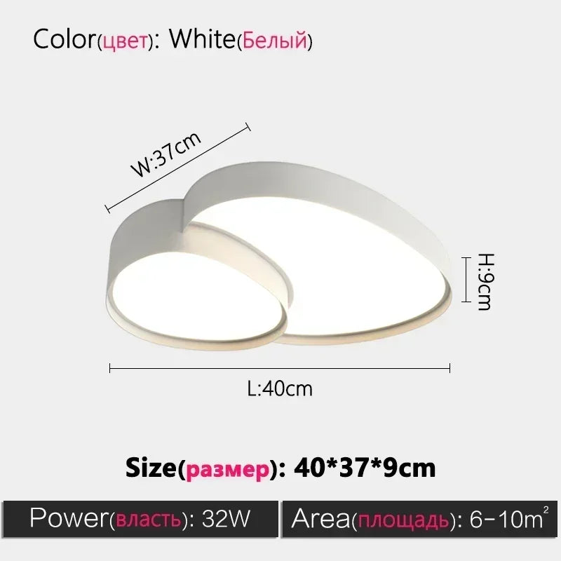 Modern LED Ceiling Lamp Simple Luxury Lighting for Living Room Bedroom Kitchen Cabinets Balcony Home Decor