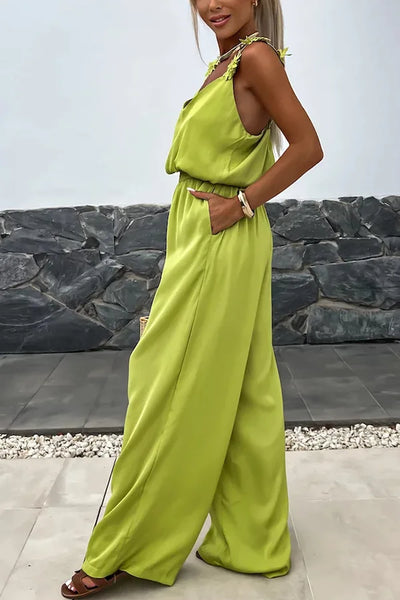 Female Jumpsuit For Women Casual Summer Solid Loose Long Pants Jumpsuit Women Bohemian Rompers Jumpsuit Overalls Female