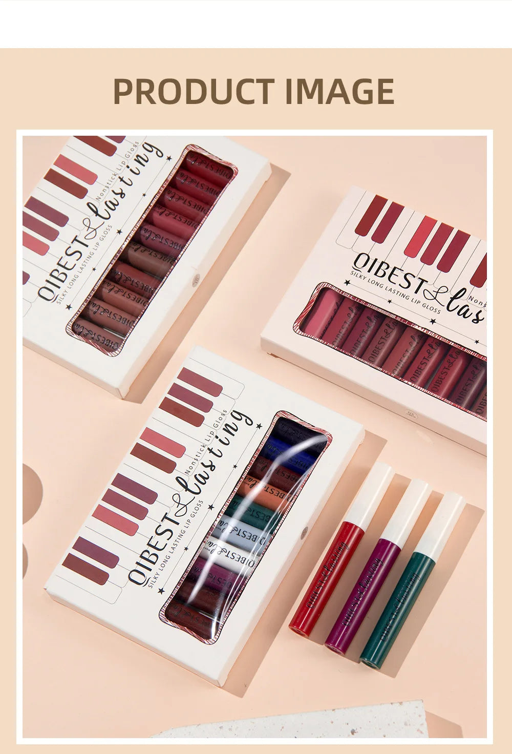 Luxury Matte Lip Gloss Set 12 Waterproof Shades Non Sticky Long Lasting Lipstick Kit For Daily Party Makeup