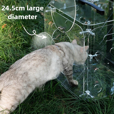 Portable Pet Outdoor Use Transparent Cat Bags Travel Box Large Space Breathable Mobile Easy Interaction Pet Carrying Supplies